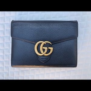 Gucci GG Marmont Leather Mini Chain Bag